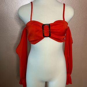 Elenza Long Sleeve Crop Top